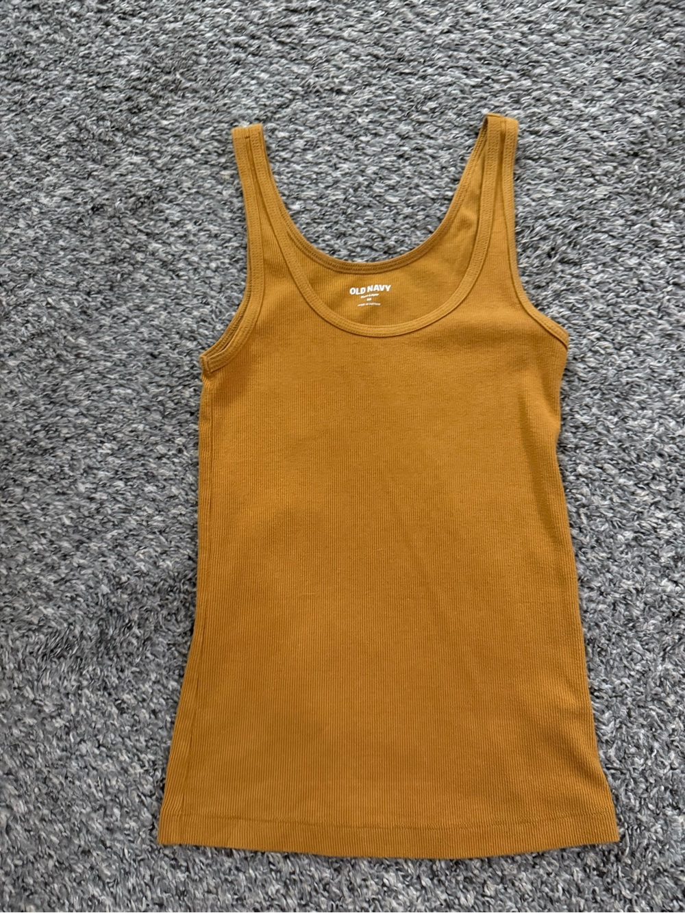 Old Navy Women's Ribbed Tank Top in Mustard Yellow